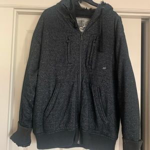 Men's fox brand xl jacket with fur lining